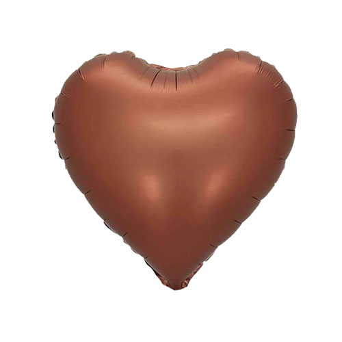 Chocolate Heart Shape Helium Mylar Balloon